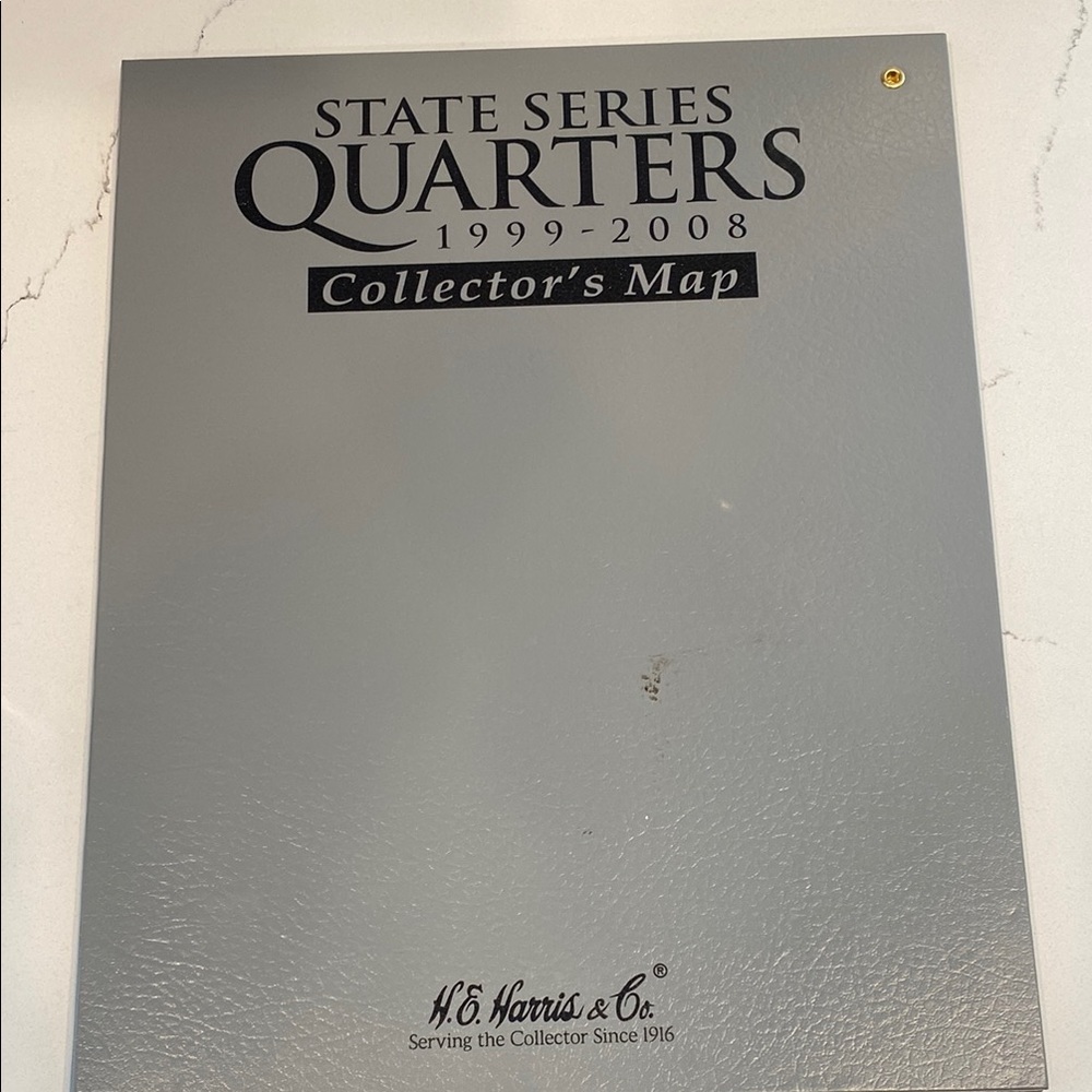H.E. Harris & Co. State Series Quarters Collector's Map